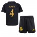 Billige Real Madrid David Alaba #4 Børnetøj Tredjetrøje til baby 2023-24 Kortærmet (+ korte bukser)